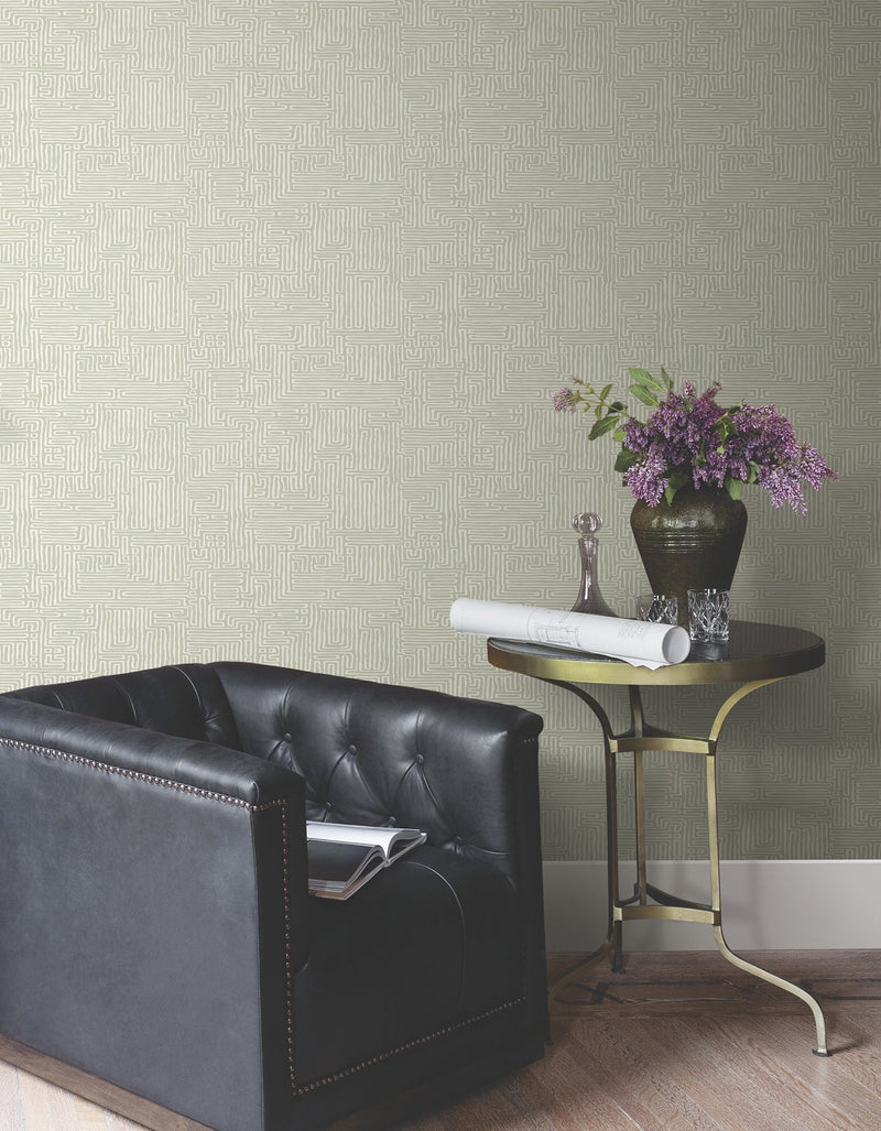 MX9688 Passages Green Astoria Wallpaper by York Wallcoverings