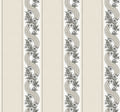 Abbey's Garland Black & White Astoria Wallpaper by York Wallcoverings