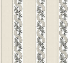 MX9691 Abbey's Garland Black & White Astoria Wallpaper by York Wallcoverings