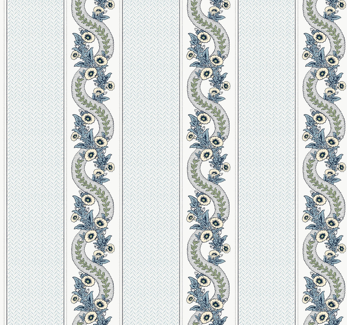 MX9692 Abbey's Garland Aqua Astoria Wallpaper by York Wallcoverings
