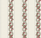 MX9693 Abbey's Garland Red & Green Astoria Wallpaper by York Wallcoverings
