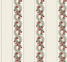 MX9693 Abbey's Garland Red & Green Astoria Wallpaper by York Wallcoverings