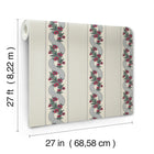 MX9694 Abbey's Garland Ruby Astoria Wallpaper by York Wallcoverings