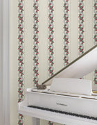 MX9694 Abbey's Garland Ruby Astoria Wallpaper by York Wallcoverings