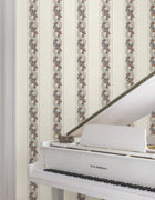 MX9696 Abbey's Garland Coral Astoria Wallpaper by York Wallcoverings