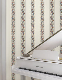 MX9696 Abbey's Garland Coral Astoria Wallpaper by York Wallcoverings