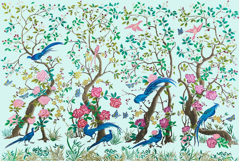 M3303-1 Chinoiserie Blue (M3303-1) Diversity Mural by Tres Tintas