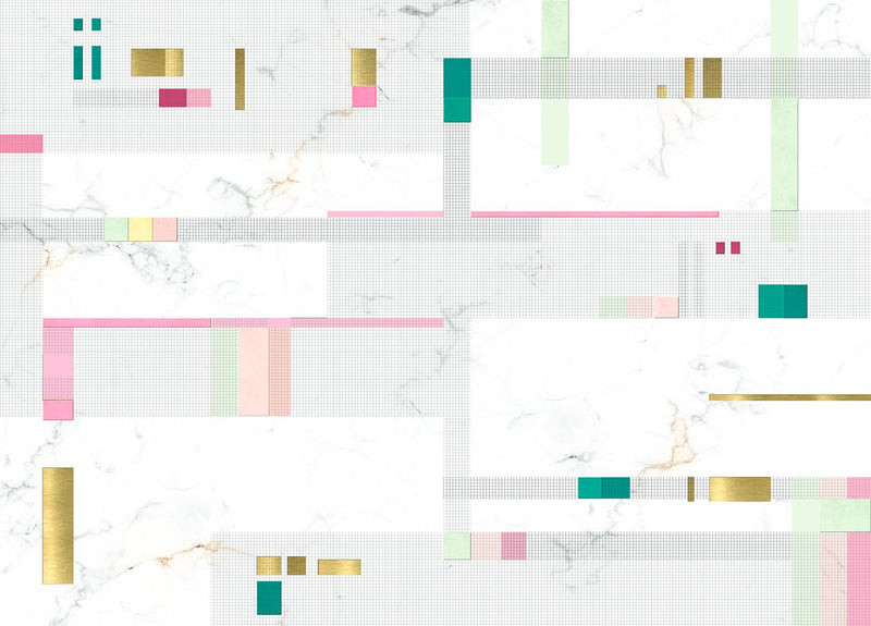 M3304-6 Pixels Pink (M3304-6) Diversity Mural by Tres Tintas