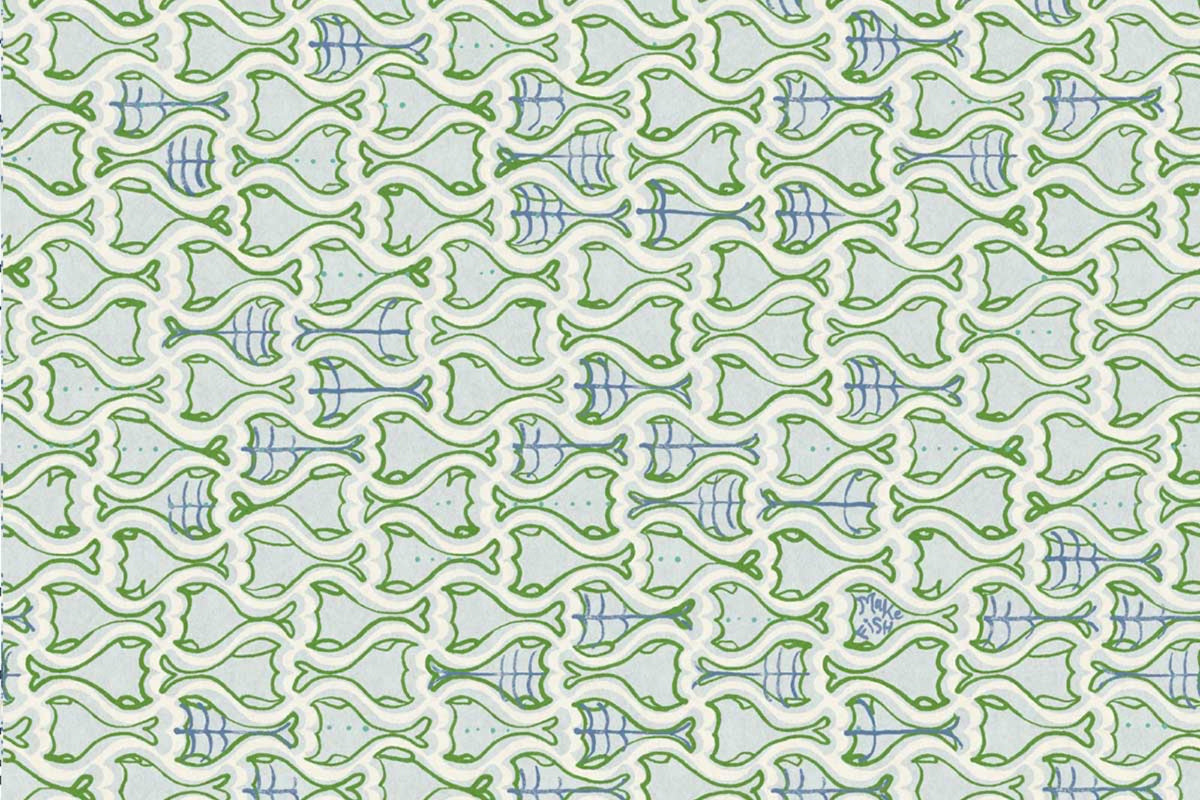 Make Fish Grass Wallpaper by Christopher Farr Cloth