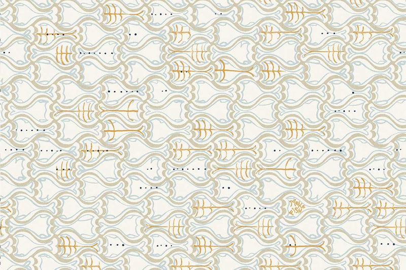 Make Fish Slate Wallpaper by Christopher Farr Cloth