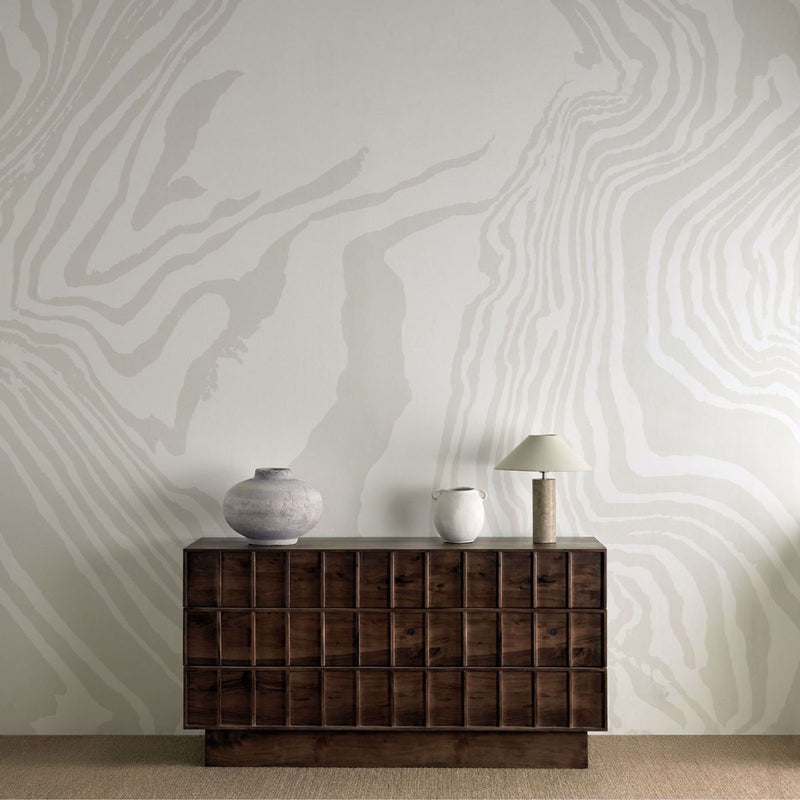Marble Henry Holland Oatmeal Wallpaper by Harlequin