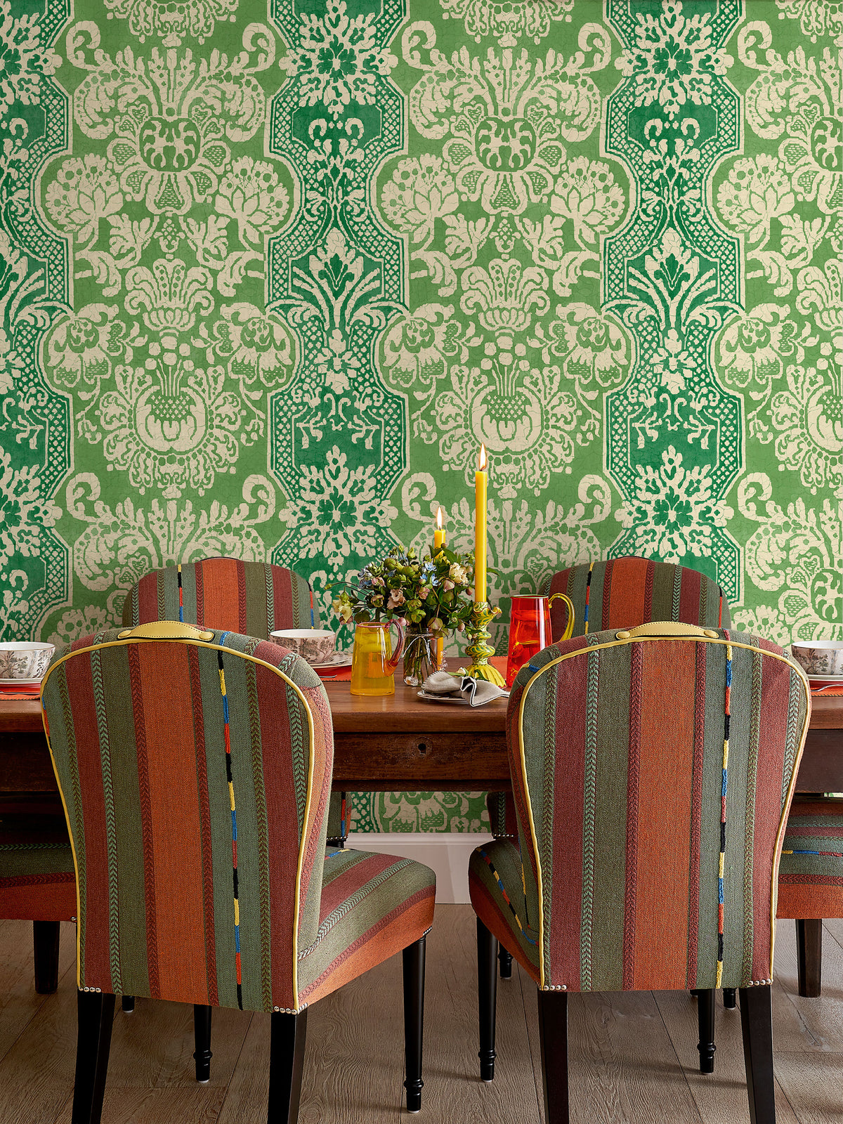 Marigold Plaster Kit Kemp Wallpapers II Wallpaper by GP & J Baker