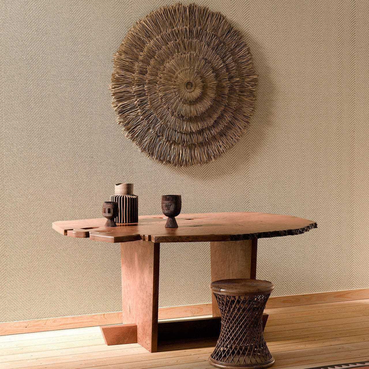 31721 Atuona Marquesa Biscuit Wallpaper By Arte