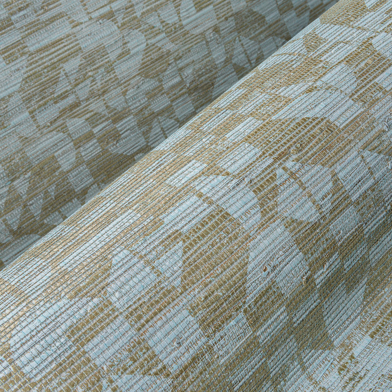 31733 Cyperus Marquesa Blue Silver Wallpaper By Arte