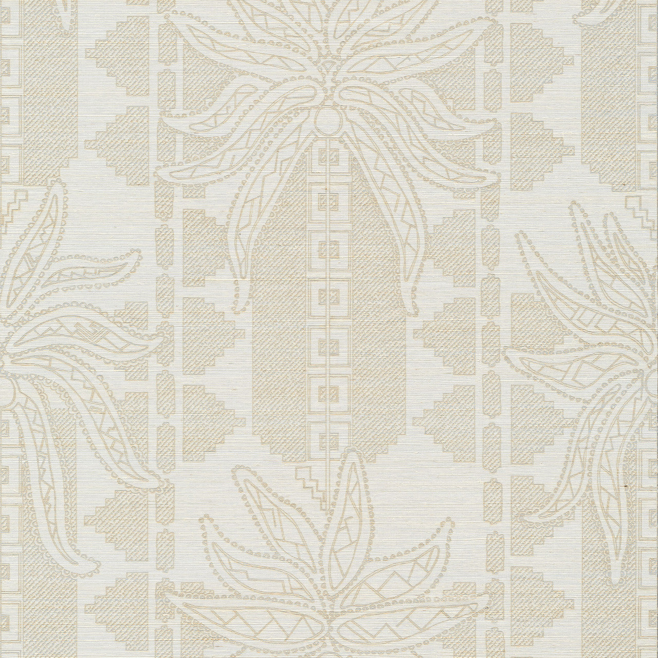 31700 Fenua Marquesa Silver Ivory Wallpaper By Arte