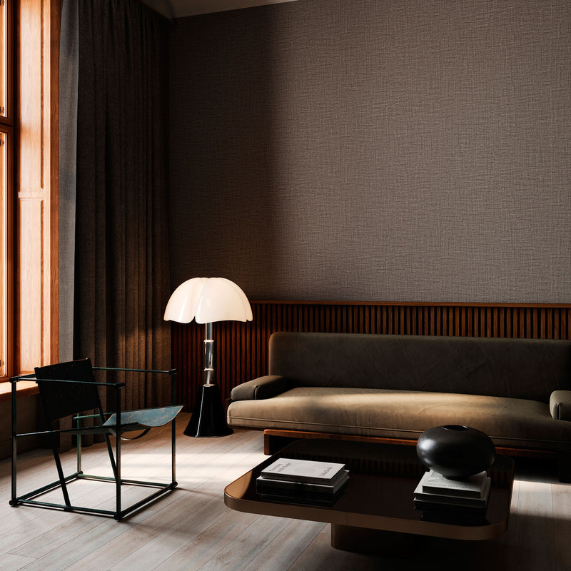 63508 Lana Merino Espresso Wallpaper By Arte