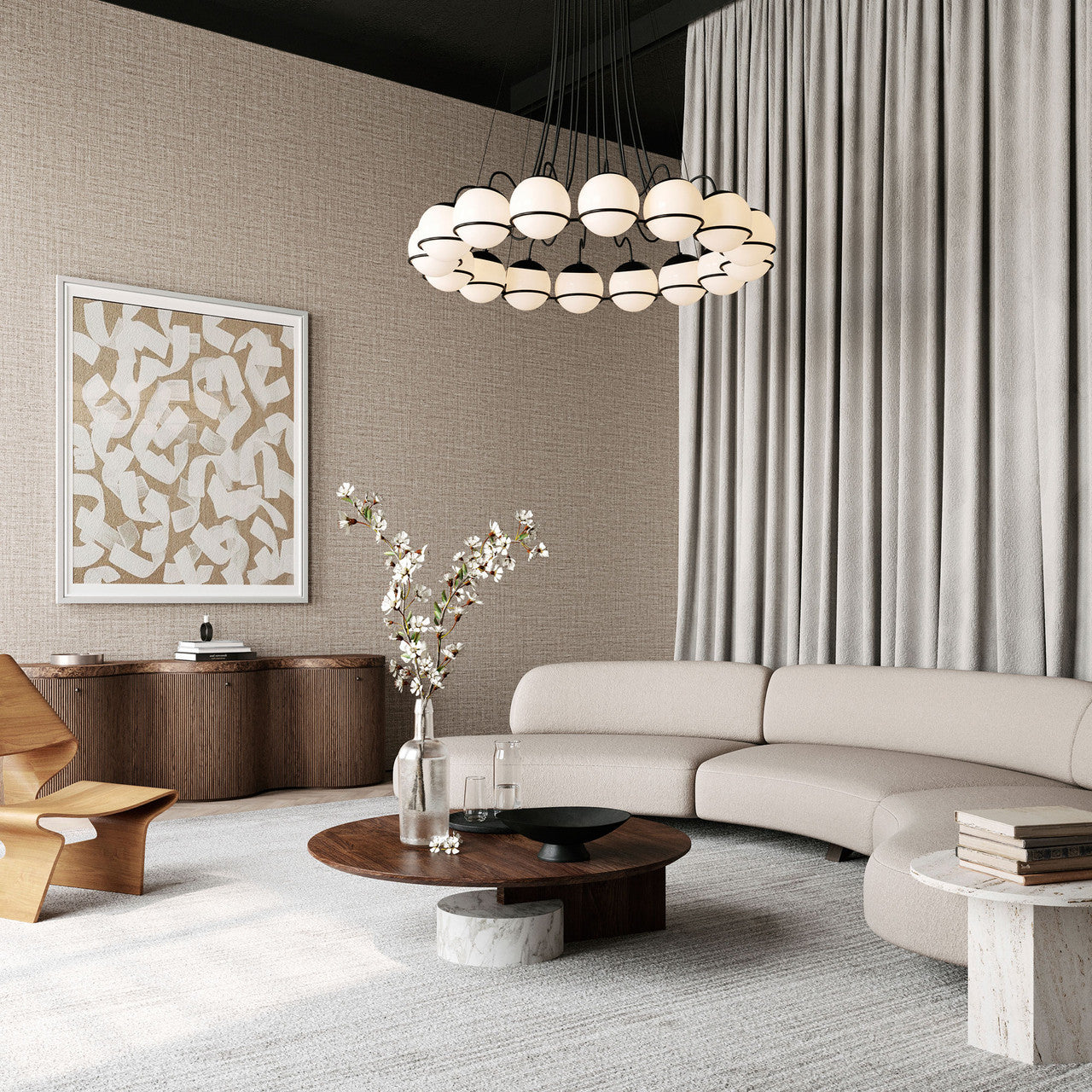 63545 Ovillo Merino Umber Wallpaper By Arte