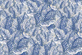 Mille Feuilles Vinyl Ultramarine Wallpaper by Christopher Farr Cloth