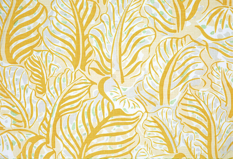 Mille Feuilles Lemon fabric by Christopher Farr Cloth