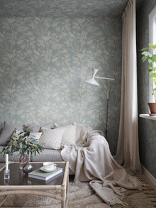 S10623 Misty Blue Celeste Familjen Wallpaper by Sandberg