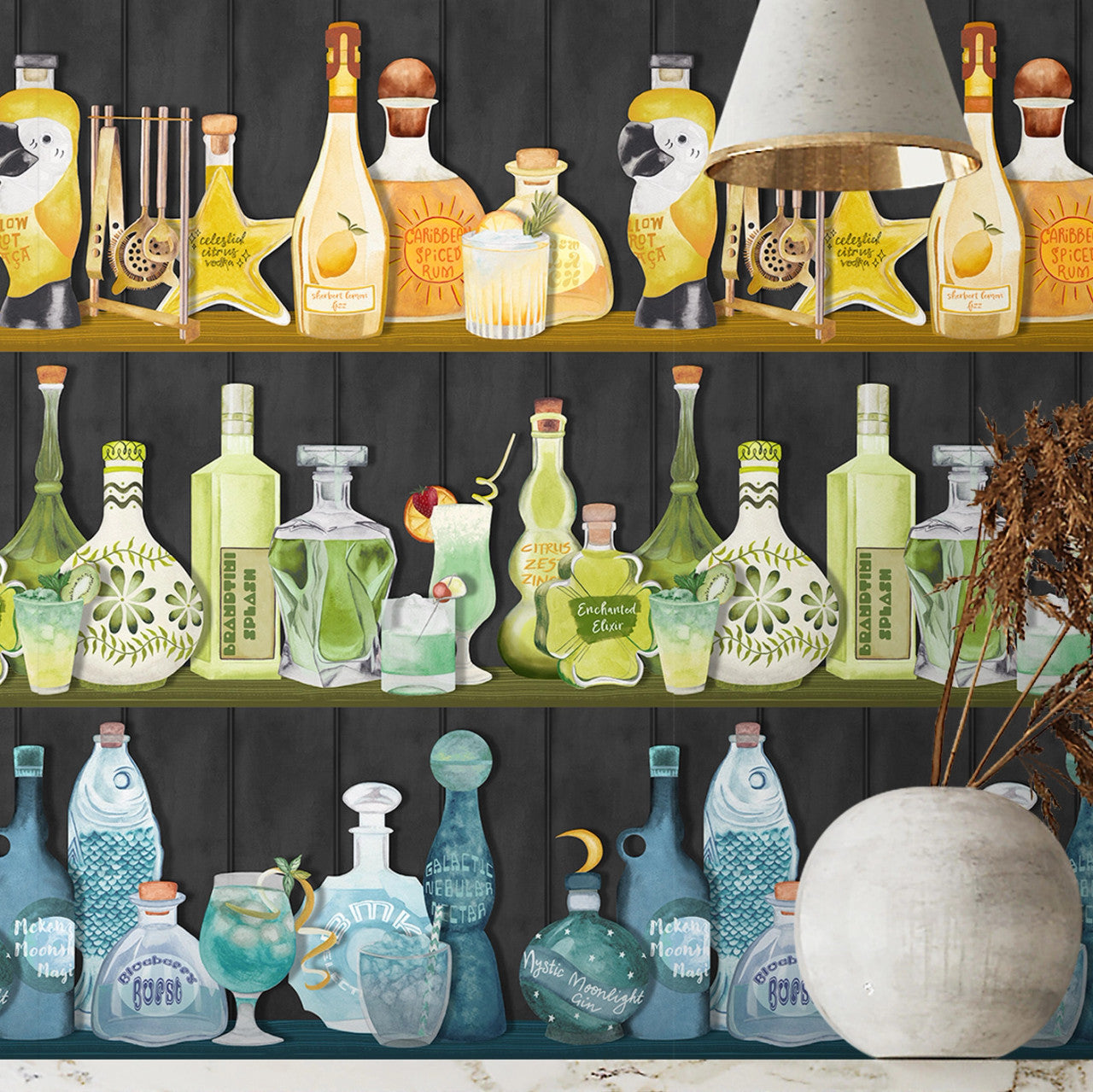 BMPP004/07A Mixology Wallpaper by Brand McKenzie