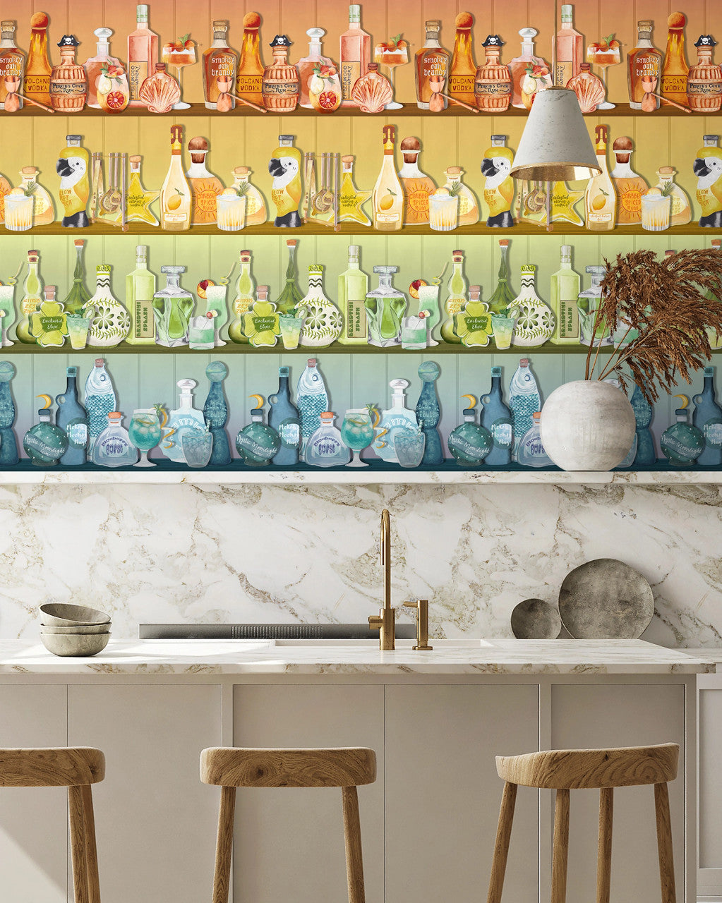BMPP004/07C Mixology Wallpaper by Brand McKenzie