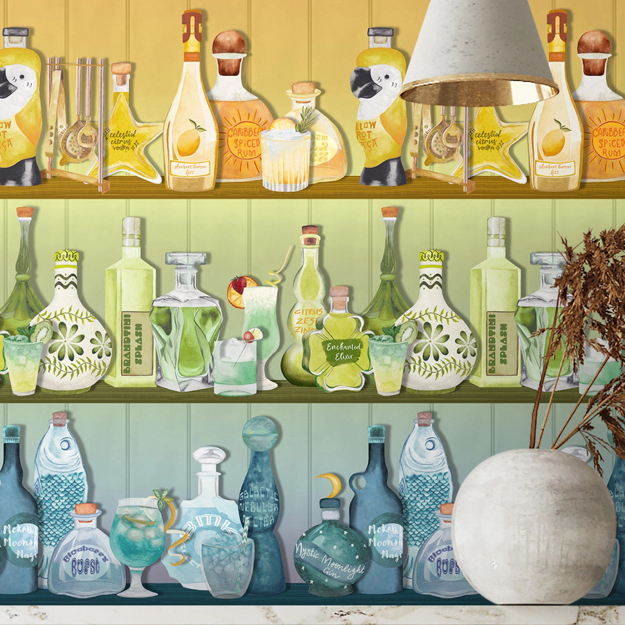 BMPP004/07C Mixology Wallpaper by Brand McKenzie