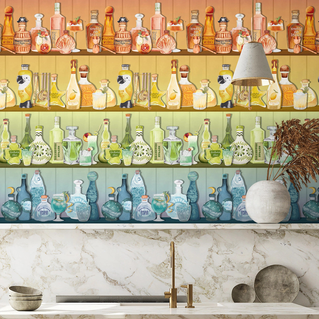 BMPP004/07C Mixology Wallpaper by Brand McKenzie