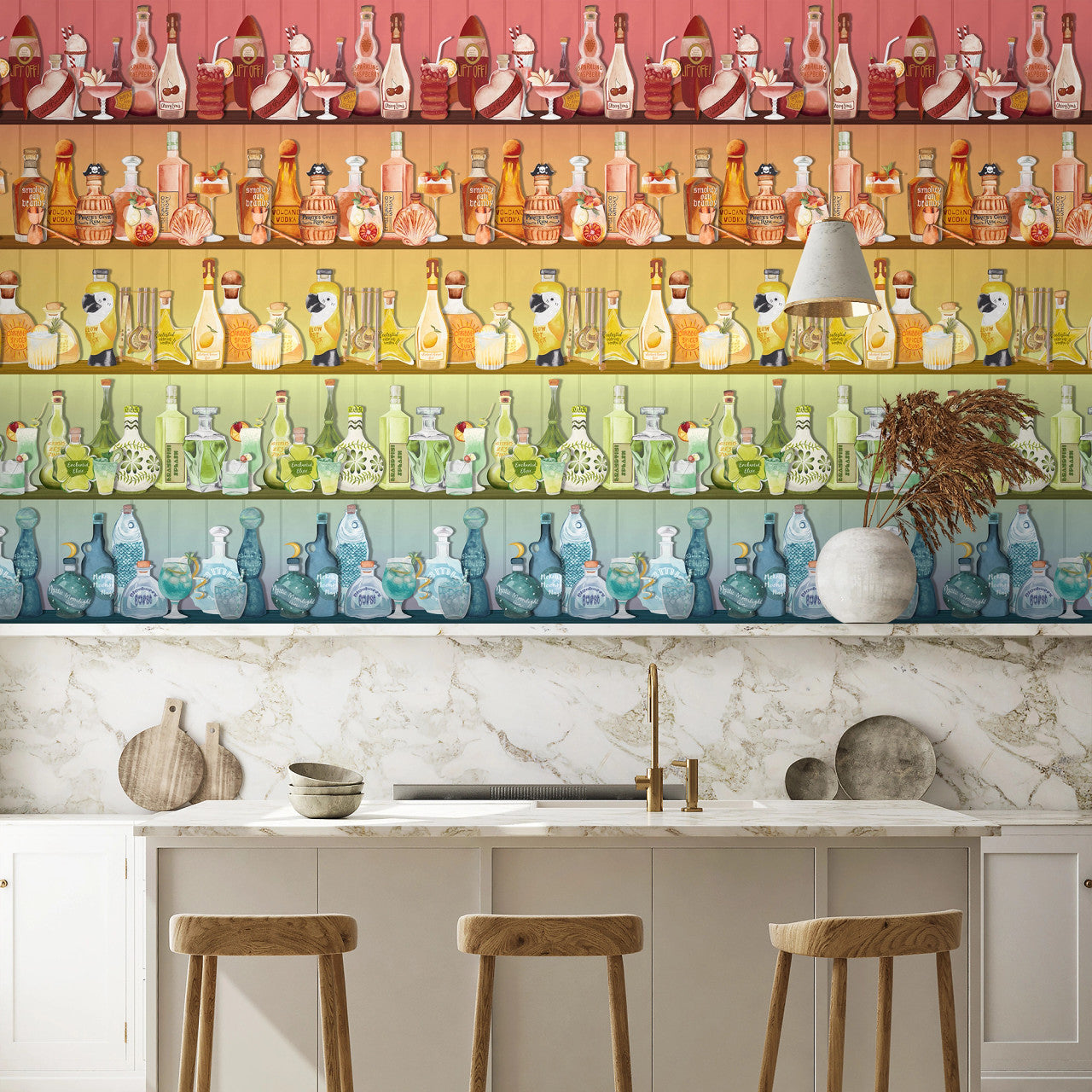 BMPP004/07C Mixology Wallpaper by Brand McKenzie