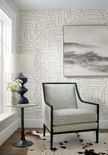 Matrix Modern Resource 4 Neutral Wallpaper by Thibaut | T41028