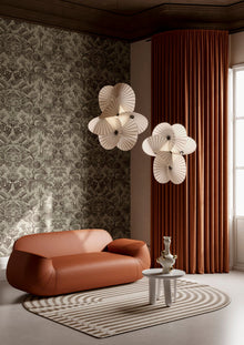 MO5002 Coccinella Bella Jacquard Black and Ivory Wallpaper by Moooi