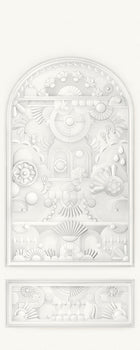 MO5055 Greenhouse Gathering Arch Architectural White Mural Panel by Mo