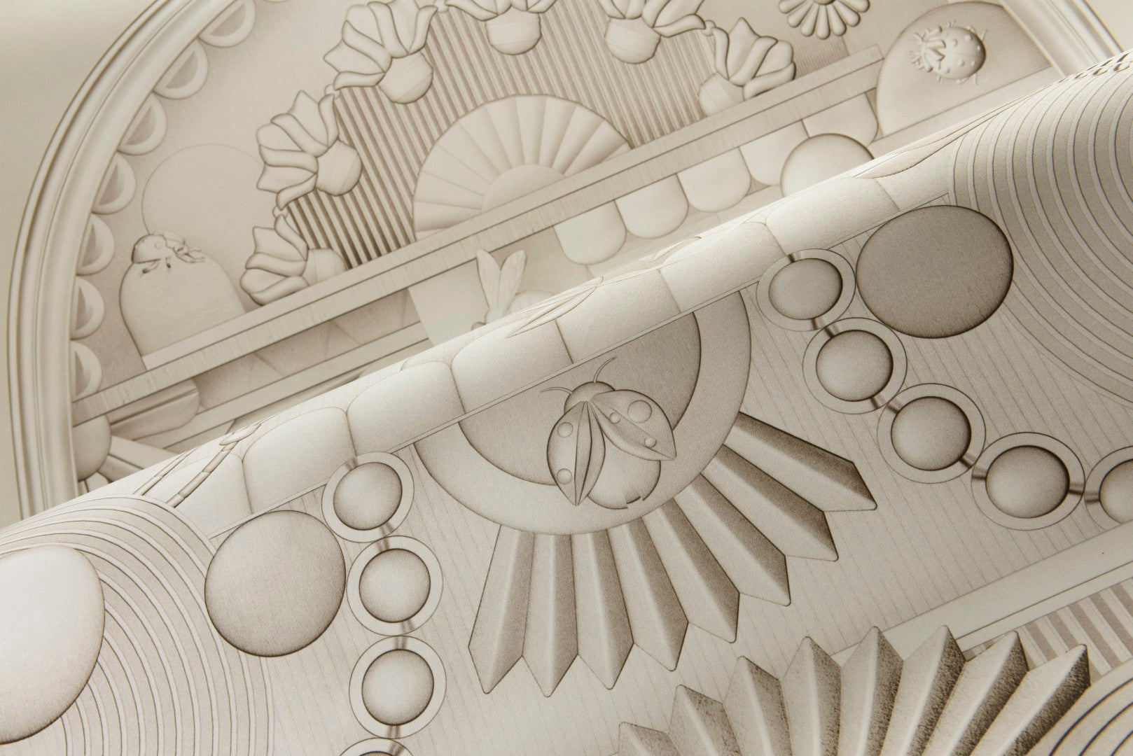 MO5056 Greenhouse Gathering Arch Oyster White Mural Panel by Moooi