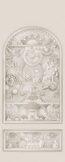 MO5056 Greenhouse Gathering Arch Oyster White Mural Panel by Moooi