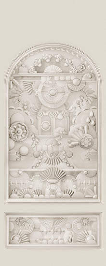 MO5056 Greenhouse Gathering Arch Oyster White Mural Panel by Moooi