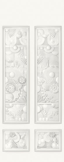 MO5050 Greenhouse Gathering Window Architectural White Mural Panel by 
