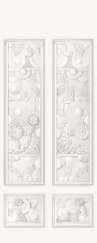 MO5050 Greenhouse Gathering Window Architectural White Mural Panel by 