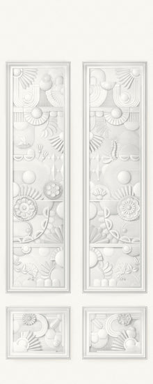 MO5050 Greenhouse Gathering Window Architectural White Mural Panel by 