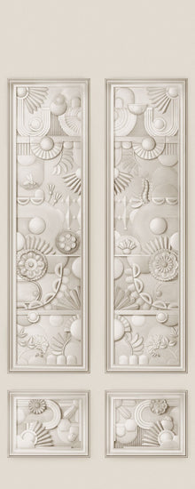MO5051 Greenhouse Gathering Window Oyster White Mural Panel by Moooi