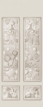 MO5051 Greenhouse Gathering Window Oyster White Mural Panel by Moooi