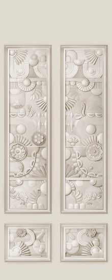 MO5051 Greenhouse Gathering Window Oyster White Mural Panel by Moooi
