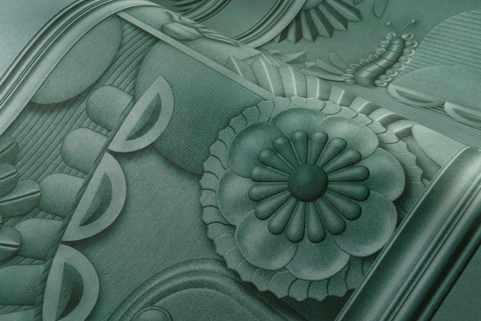MO5052 Greenhouse Gathering Window Forest Green Mural Panel by Moooi