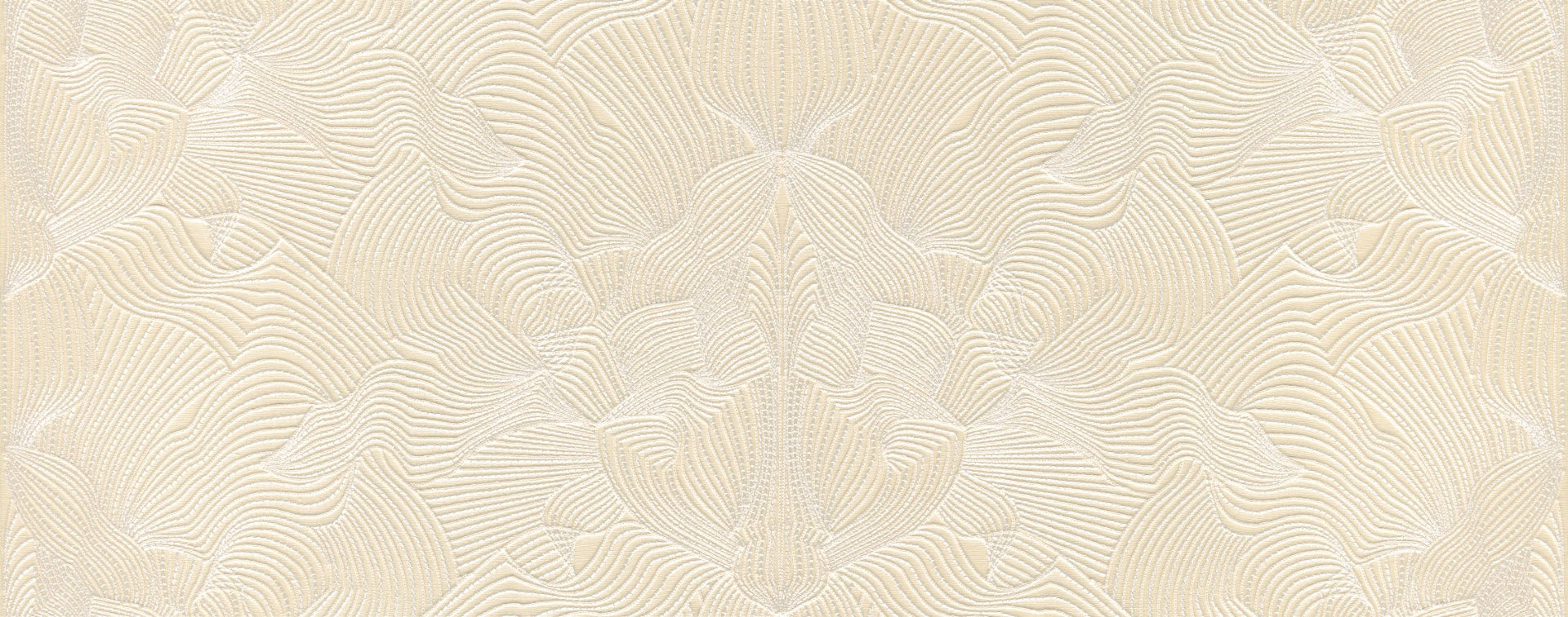 MO5040 Techno Bee Embroidered Ivory Wallpaper by Moooi
