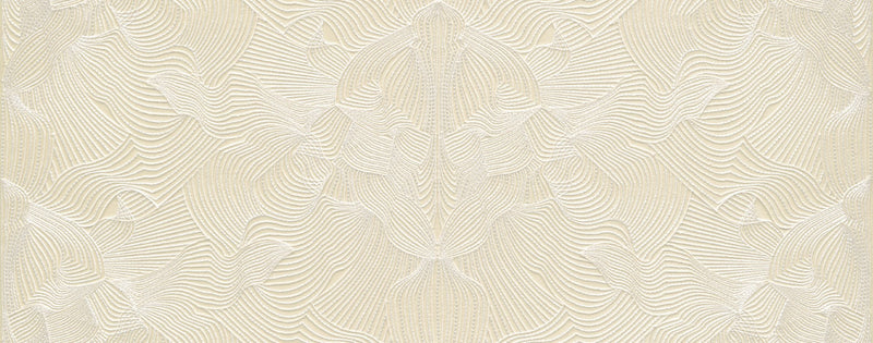 MO5040 Techno Bee Embroidered Ivory Wallpaper by Moooi