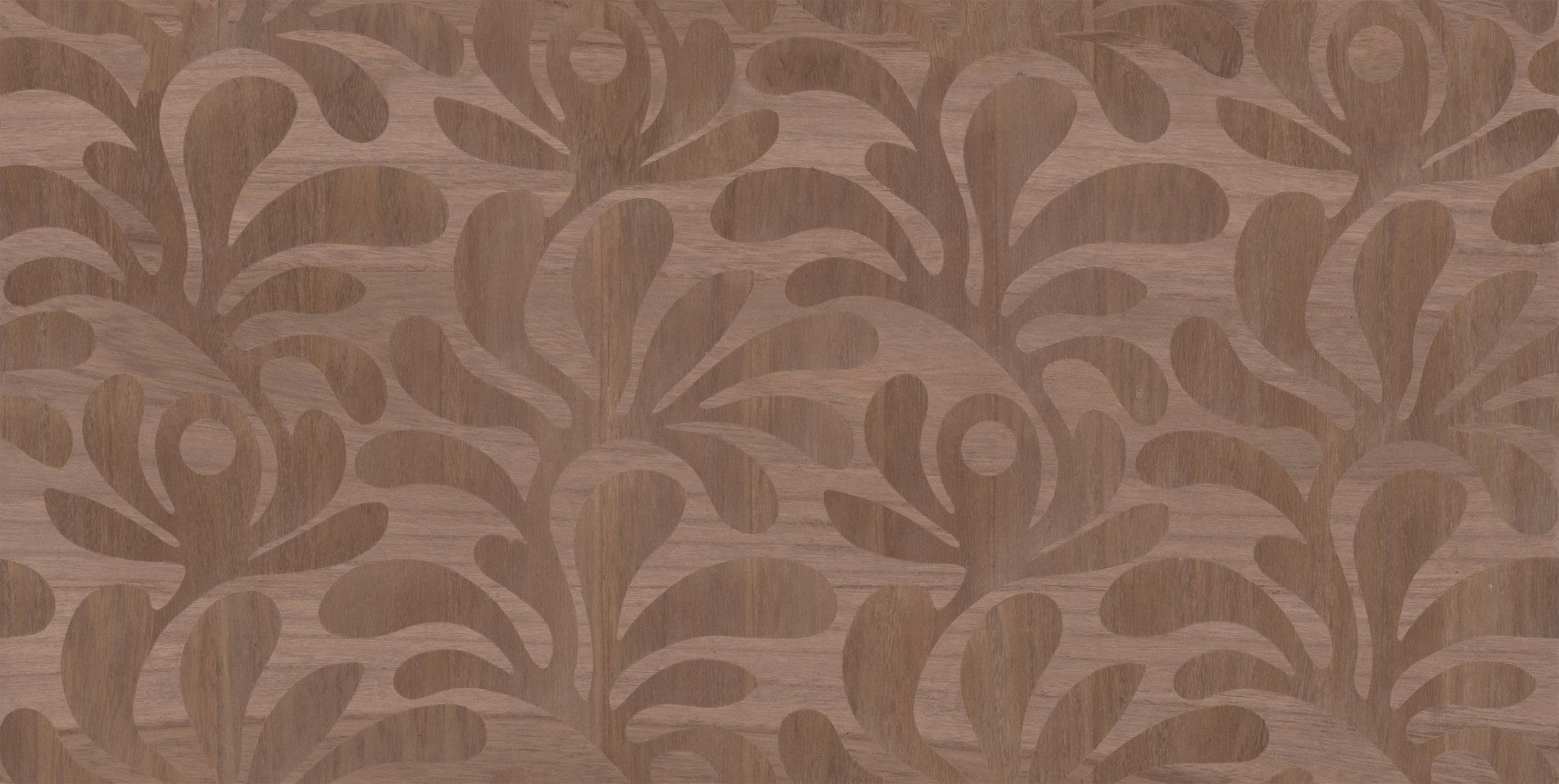 MO5021 Woodblock Beetle Fern Walnut Wallpaper by Moooi