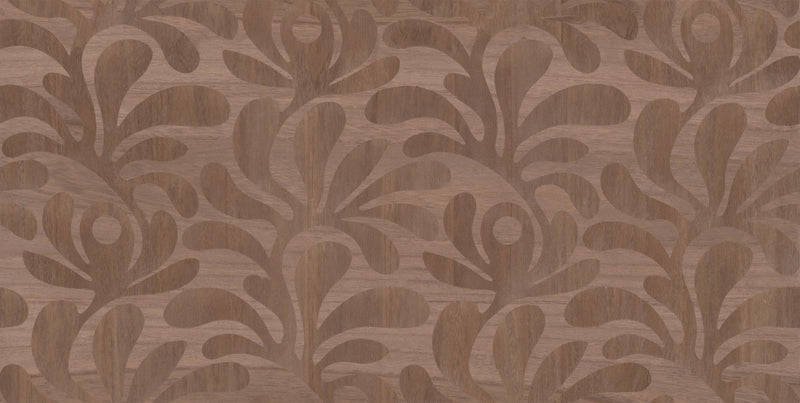 MO5021 Woodblock Beetle Fern Walnut Wallpaper by Moooi