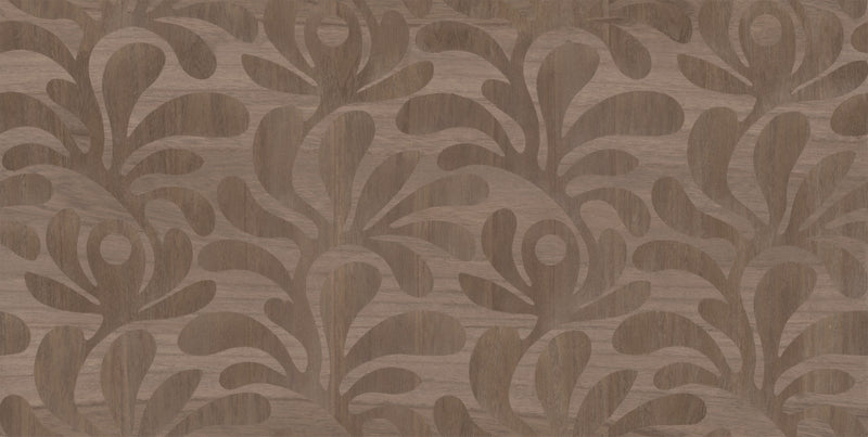 MO5021 Woodblock Beetle Fern Walnut Wallpaper by Moooi