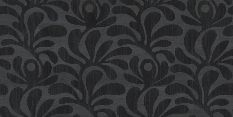 MO5022 Woodblock Beetle Fern Ebony Wallpaper by Moooi
