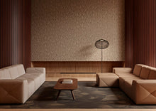 MO5061 Woodblock Beetle Flora Walnut Wallpaper by Moooi