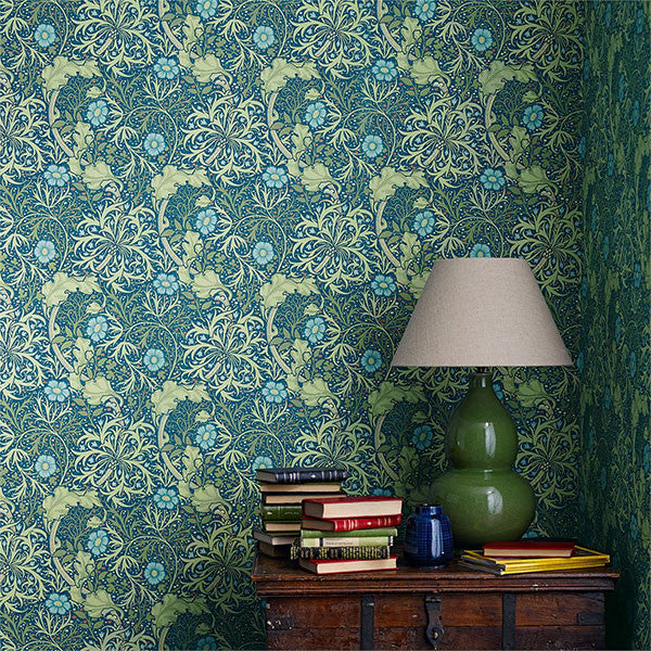andmary 未使用 タグ付き 214715 Morris Seaweed Archive III Wallpaper by Morris & Co